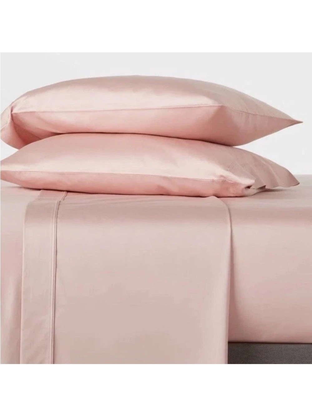 Threshold Twin/Twin XL Blush 400 Thread Count Cotton Sateen Sheet Set — 3 Piece
